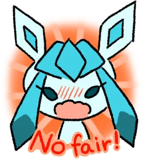 😡 No fair! Мультфильм, Милый, Животное, Аниме, Нечестно telegram sticker