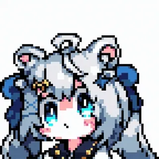 😝 Anime, Pixel art, Słodkie, Kreskówka, Postać, Sztuka cyfrowa telegram sticker