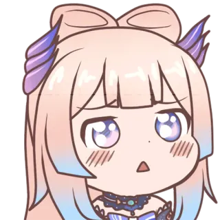 🥺 Sangonomiya Kokomi Genshin Impact Anime, Dibujos animados, Lindo, Chibi, Kokomi, Genshin Impact telegram sticker