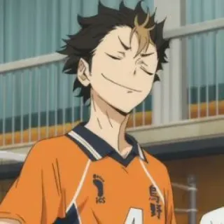 🙀 Yu Nishinoya Haikyuu!! Anime, Haikyuu, Siatkówka, Nishinoya, Yu Nishinoya, Manga telegram sticker