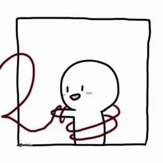 💌 красная нить судьбы, милый, персонаж, любовь, связь, судьба telegram sticker