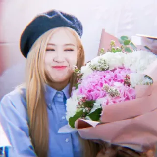 🌷 Roseanne Park roseanne park, rose, blackpink, cantora, kpop, idol, flores telegram sticker