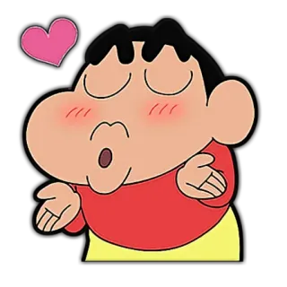😘 Shin-chan Crayon Shin-chan Anime, Desenho animado, Coração, Personagem, Fofo, Mangá whatsapp sticker