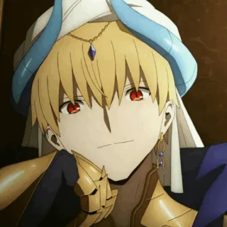 ✨ Gilgamesh Fate anime, character, king, fantasy telegram sticker