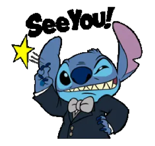 👋 Stitch Stitch, Disney, Dessin animé, Alien, Mignon whatsapp sticker