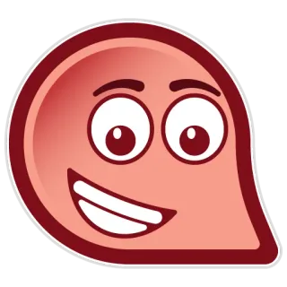 😃 Kartun, Senyum, Senang, Lucu, Wajah, Karakter telegram sticker