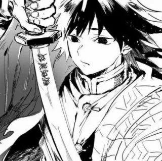 🌊 断悪戦鬼 Anime, Manga, Schwert, Charakter, Zeichnung, Japanisch telegram sticker