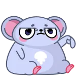 ☝️ cartoon, animal, mouse, cute, sticker whatsapp sticker