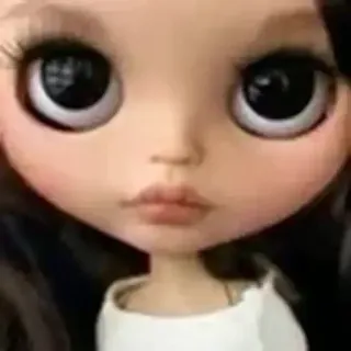 🌟 Blythe doll blythe, doll, big eyes, cute, portrait, vintage toy telegram sticker