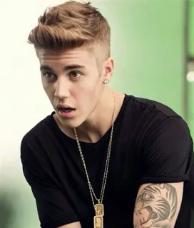 😧 Justin Bieber Pessoa, Celebridade, Homem, Cantor, Popstar, Tatuagem telegram sticker