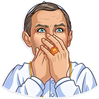 The Young Pope telegram stickers