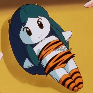 🪆 Anime, Búp bê, Hoạt hình, Kawaii, Chibi, Nhật Bản, Họa tiết hổ, Minh họa telegram sticker