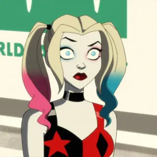 🎪 Harley Quinn 할리 퀸, DC 코믹스, 슈퍼 악당, 만화, 캐릭터 telegram sticker