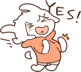 😆 cartoon, character, cute, anger, white whatsapp sticker