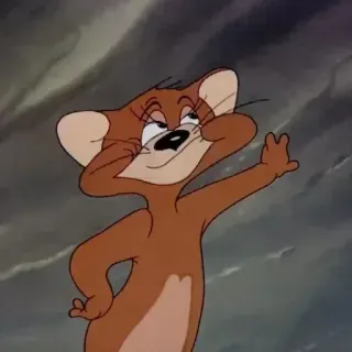 😐 Jerry Mouse Desenho animado, Rato, Personagem, Engraçado, Animação, Jerry, Tom e Jerry telegram sticker