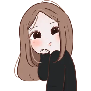 ☺️ Cartoon, Meisje, Schattig, Sticker, Anime telegram sticker