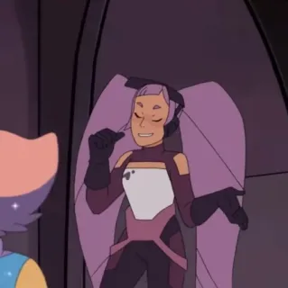 🛠 Entrapta She-Ra and the Princesses of Power cartoon, animation, purple hair, sci-fi, character, Entrapta, Princesses of Power telegram sticker