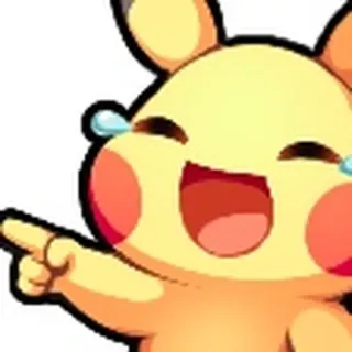 😂 Pikachu Pikachu, Pokémon, ridere, indicare, anime, cartone animato telegram sticker