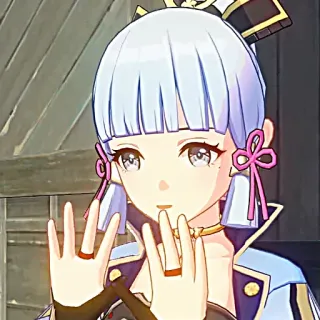 ❄️ Kamisato Ayaka Genshin Impact Kamisato Ayaka, Genshin Impact, Video game, Anime, Karakter, Gadis telegram sticker