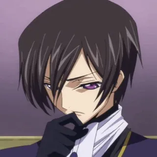 🥀 Lelouch Lamperouge Code Geass Anime, Personaggio, Lelouch, Code Geass, Intelligente, Strategia whatsapp sticker