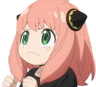 😒 Anya Forger Spy x Family anime, ragazza, telepate, spy x family, anya whatsapp sticker