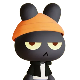🐰 desenho animado, personagem, chapéu, jaqueta, animação, estilo telegram sticker