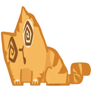 😯 cat, cartoon, dizzy, eyes, animal, funny, animated telegram sticker