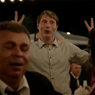 ✌ Mads Mikkelsen 男性, 俳優, 平和, マッツ・ミケルセン, 映画 telegram sticker