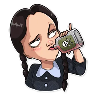 The Addams Family telegram stickers