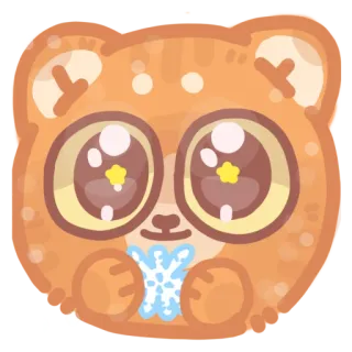 ❄️ милый, медведь, мультфильм, животное, стикер, каваий whatsapp sticker
