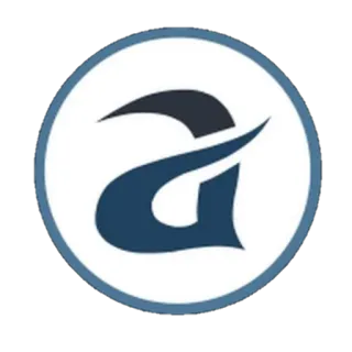 🤦 logo, a, initial, blue, icon, design telegram sticker
