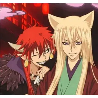 😶 Anime, Demone, Volpe, Fantasy, Personaggi whatsapp sticker