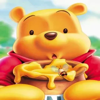 😳 Winnie the Pooh Winnie the Pooh, cartoon, bear, honey, cute, animated, disney telegram sticker
