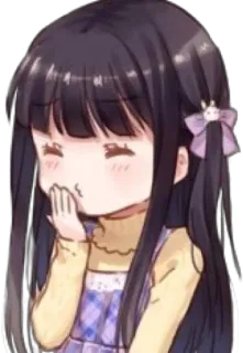 😚 动漫, 女孩, 可爱, 亲亲, 卡通, 贴纸, 卡哇伊 telegram sticker
