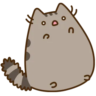 😱 Pusheen 猫, プシーン, かわいい, 動物 telegram sticker