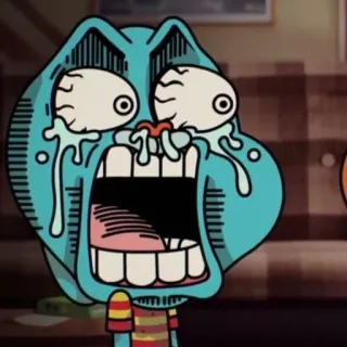 😱 Gumball Watterson The Amazing World of Gumball Kartun, Kucing, Menangis, Sedih, Animasi telegram sticker