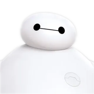 😐 Baymax Big Hero 6 Baymax, Big Hero 6, robot, dibujos animados, Disney, animación, película, amigable whatsapp sticker
