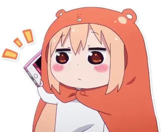 😶 anime, cartoon, sticker, cute, girl, phone telegram sticker