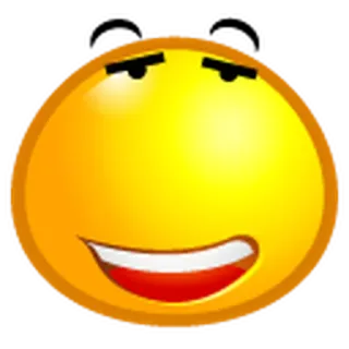 😃 smiley, emoji, visage, suffisant, expression whatsapp sticker