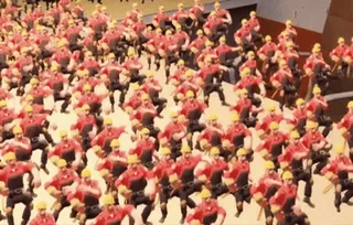 🥳 team fortress 2, エンジニア, ダンス, ビデオゲーム whatsapp sticker
