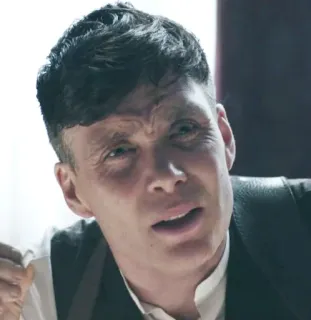 ⁉️ Thomas Shelby Peaky Blinders Thomas Shelby, Peaky Blinders, Cillian Murphy, TV Serie, Drama, Krimi, Gangster telegram sticker