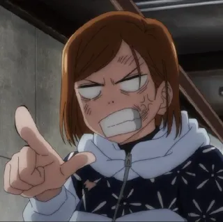 ☁️ Nobara Kugisaki Jujutsu Kaisen Anime, Enojado/a, Personaje, Jujutsu Kaisen, Nobara Kugisaki telegram sticker