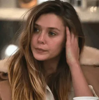 ◾️ Elizabeth Olsen celebrity, woman, actress, portrait, Elizabeth Olsen telegram sticker