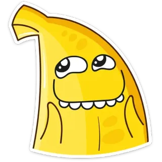😬 Cartoon, Gelb, Figur, Freundlich, Niedlich telegram sticker