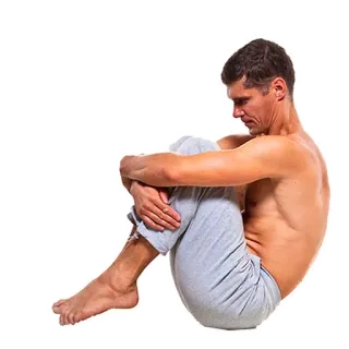🧘‍♂️ мужчина, без рубашки, йога, фитнес, упражнения, здоровье, оздоровление, растяжка telegram sticker