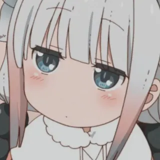 😑 Kanna Kamui Miss Kobayashi's Dragon Maid anime, cartoon, kanna, dragon maid, cute, manga whatsapp sticker