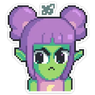 😡 Pixelkunst, Figur, Digitale Kunst, Niedlich, Cartoon whatsapp sticker