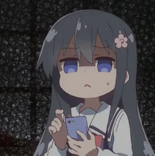🎐 anime, girl, kawaii, phone, cute, manga telegram sticker