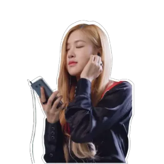 🔈 Rosé K-pop, singer, music, Blackpink, Rosie, idol telegram sticker