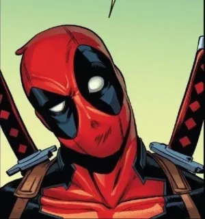 🤔 Deadpool Deadpool, Marvel, Superhero, Comics, Antihero, Swords, Mercenary telegram sticker